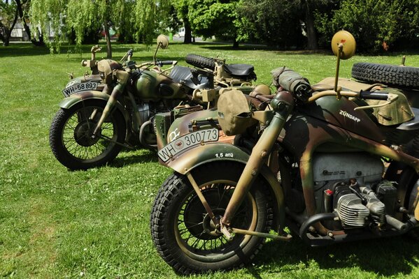 Militärische Motorräder aus dem Zweiten Weltkrieg