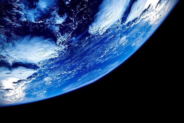 Foto des Planeten Erde aus der Umlaufbahn
