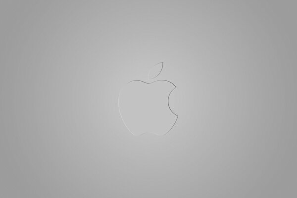 Czarno-białe logo marki Apple