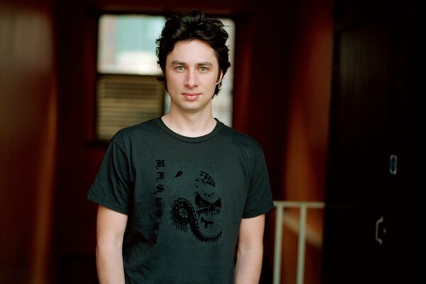 Portrait of the actor of the TV series the clinic of Zach Braff