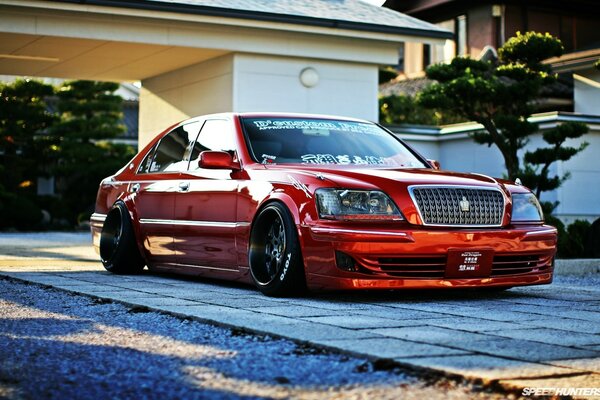 Style de voiture rouge