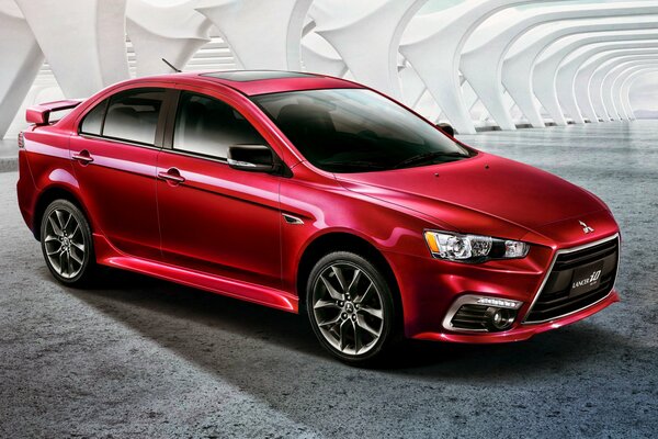 2015 Roter Mitsubishi Lancer