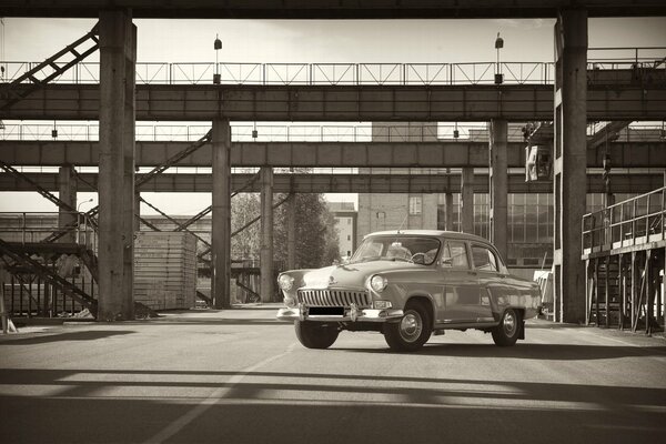 Retro Volga at the factory