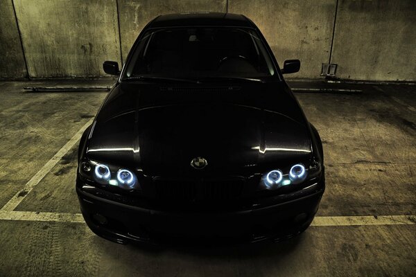 Tuned BMW in black