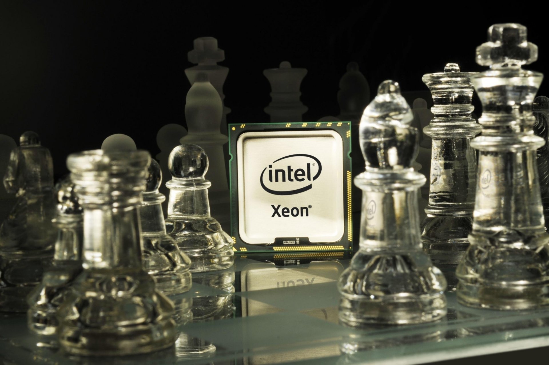 xeon доска intel шахматы интел процессор фигуры эмблемы логотипы компьютеры чернобелый