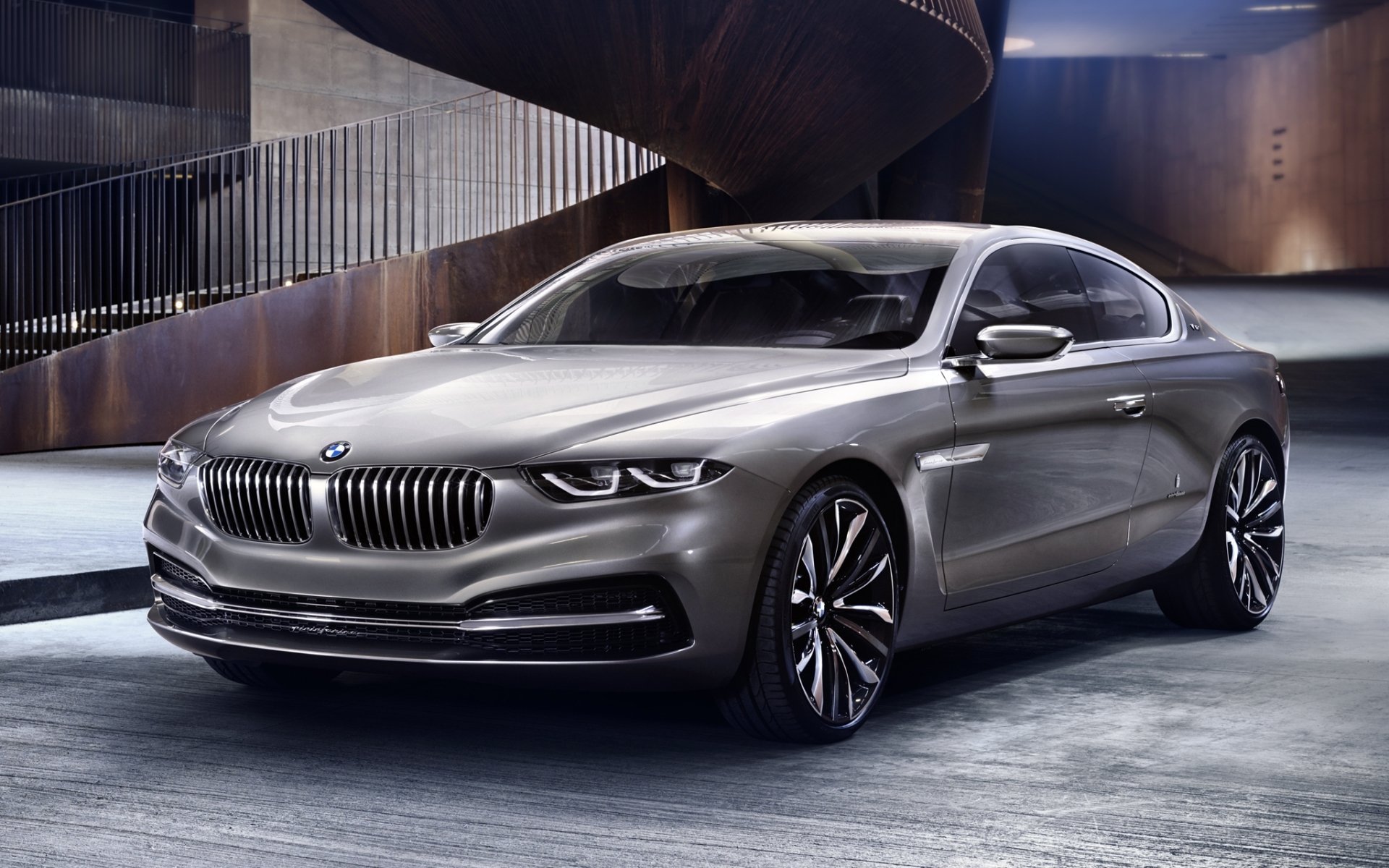 bmw gran lusso coupé bmw gran lazo concepto frente escalera fondo