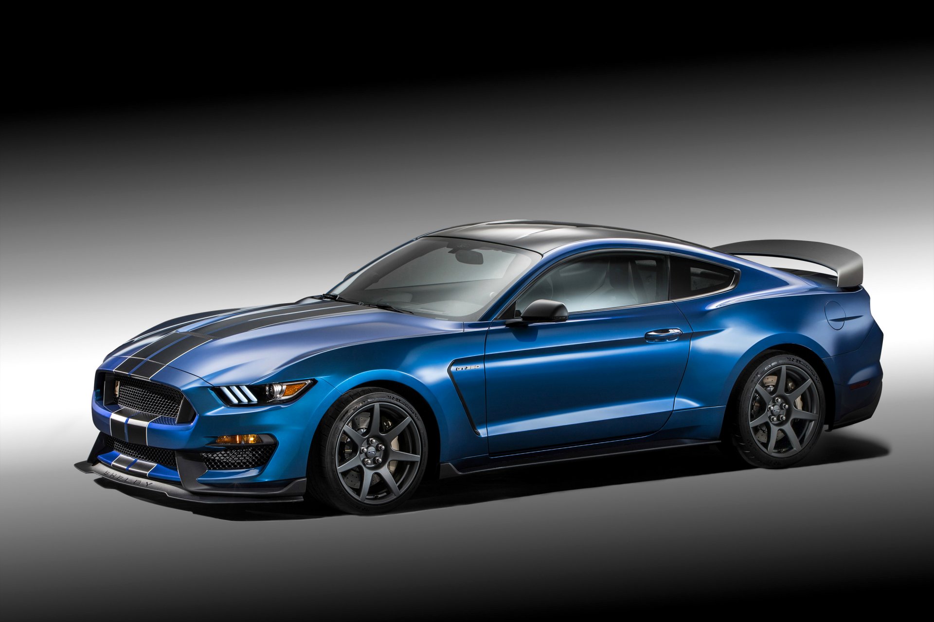 ford tuning 2015 shelby mustang gt350r azul metálico coche foto