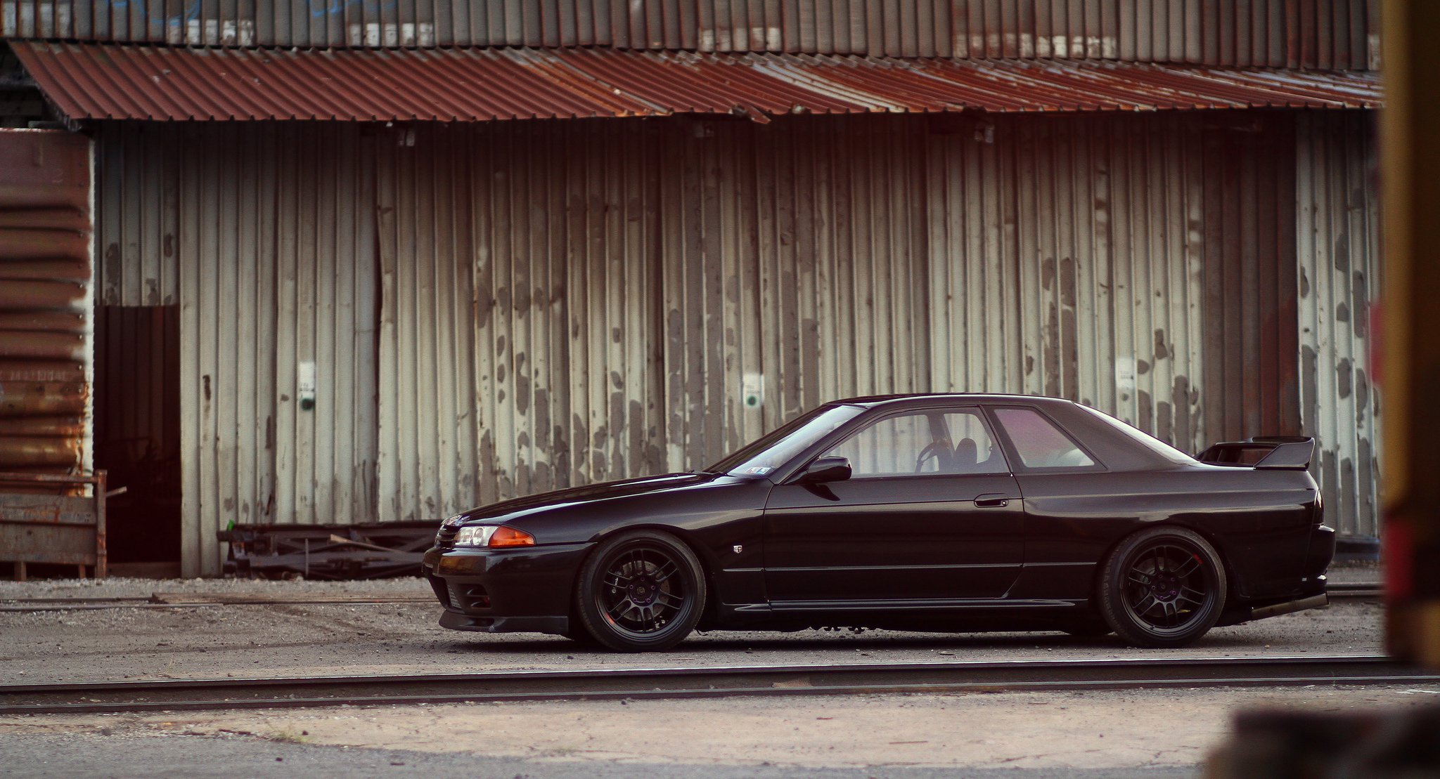 nissan skyline gt-r r32 negro tuning nissan skyline perfil