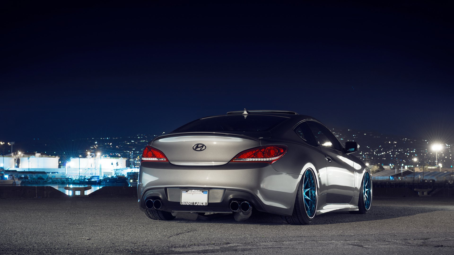 hyundai genèse coupé tuning hyundai position nuit lumières