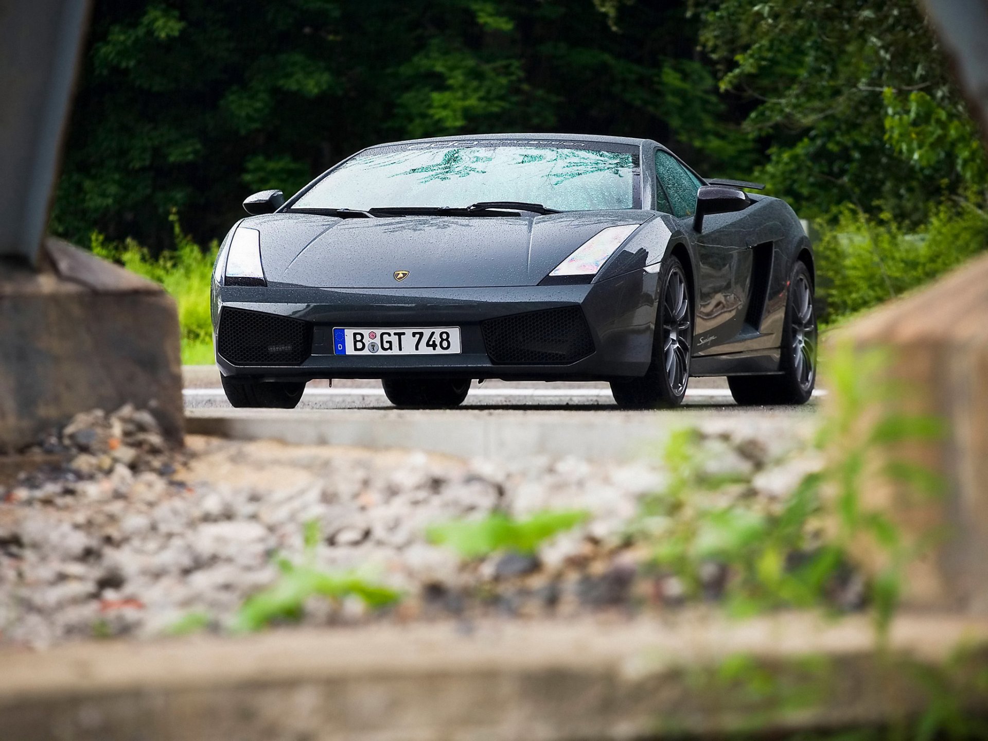 edo competition gallardo superleggera lamborghini ламборгини галлардо серый суперкар вид спереди