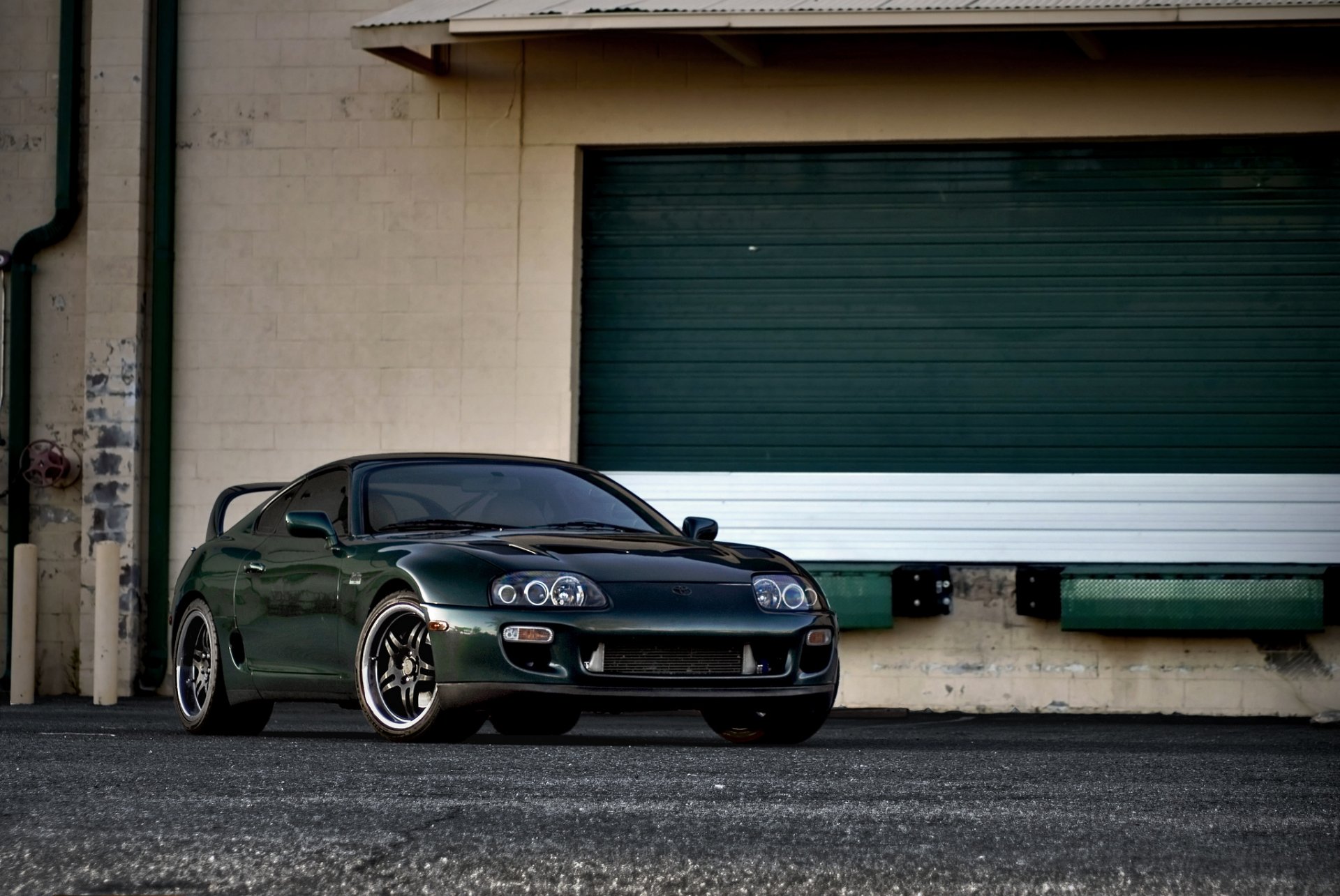 toyota above green toyota supra green rims building