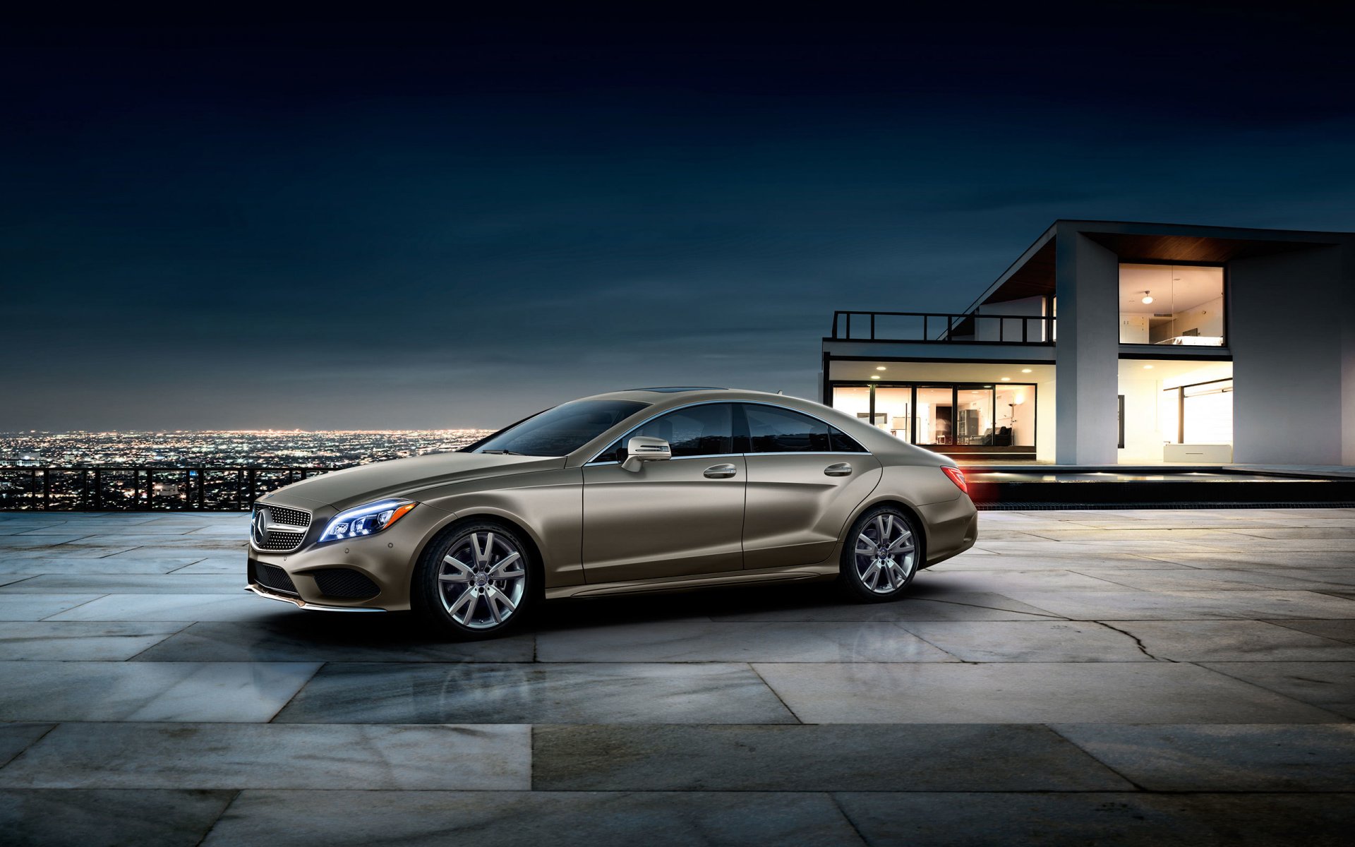 mercedes cls купе мерседес город золото особняк