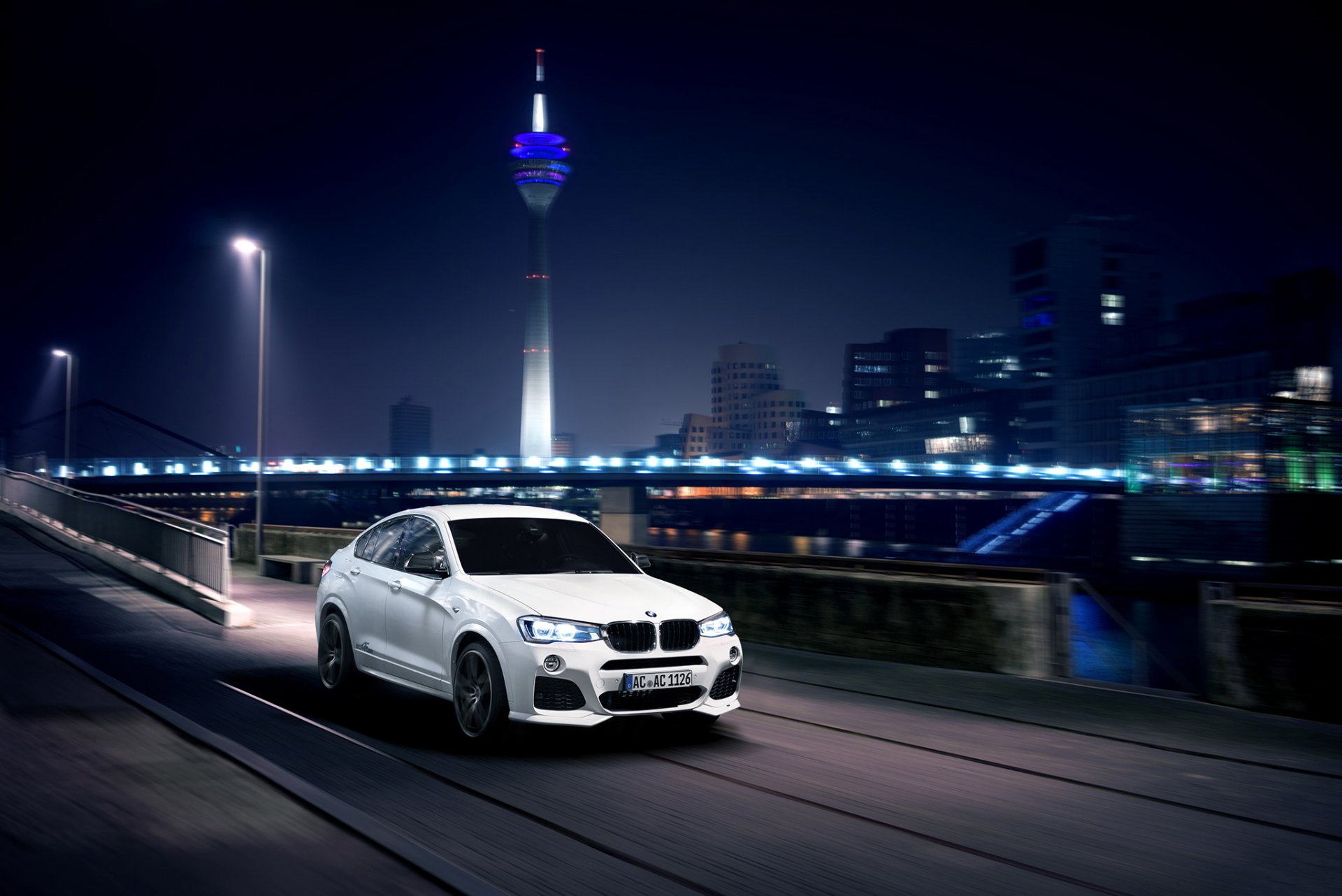 bmw x4 ac-schnitzer nigth speed germany city