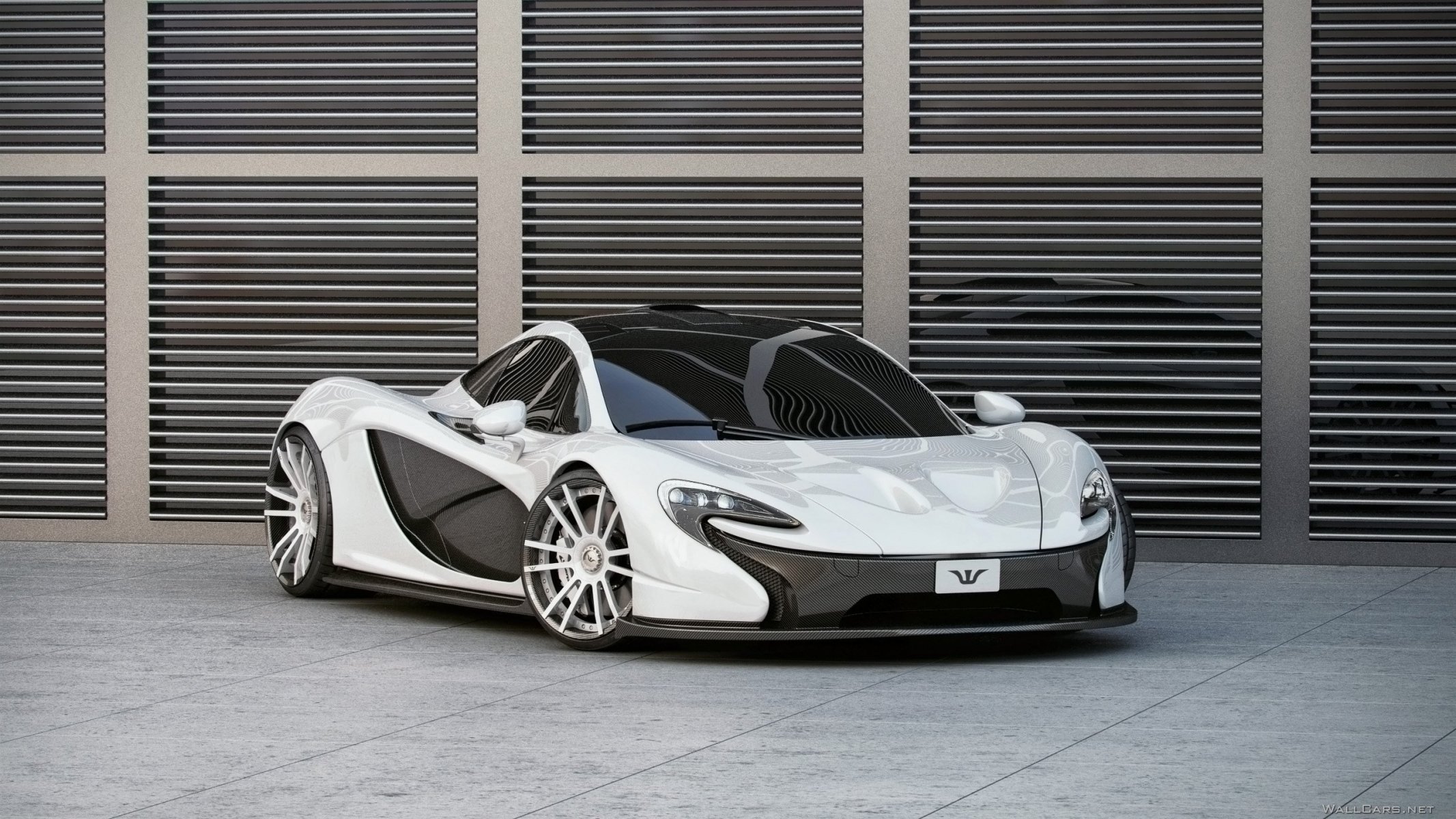 mclaren p1 wheelsandmore tuning carbone avant blanc