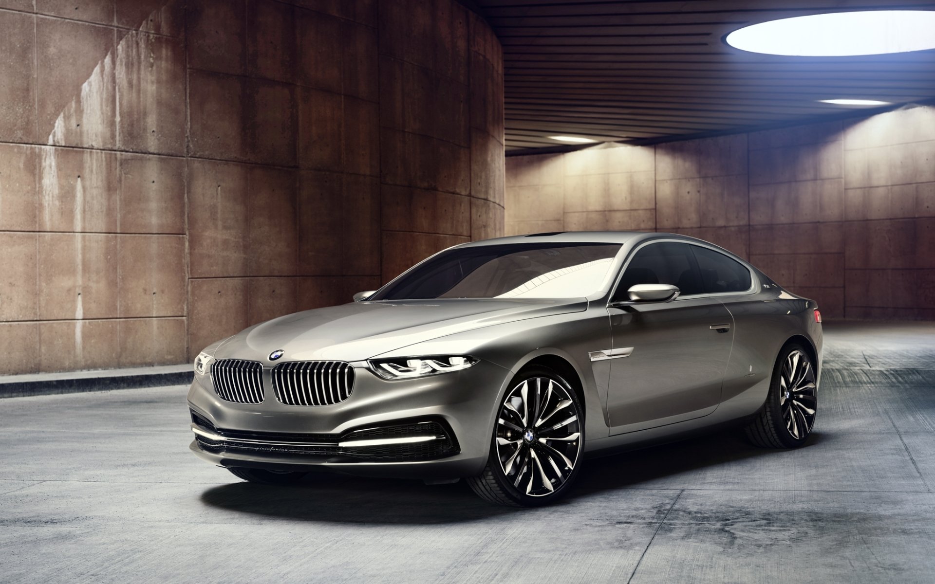 bmw gran lusso coupé bmw gran lazo concetto anteriore lampada sfondo