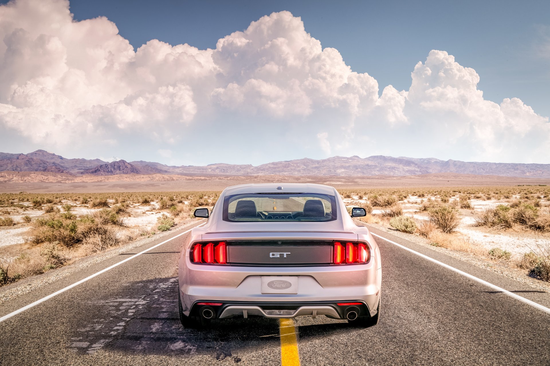 ford gt carretera desierto mustang