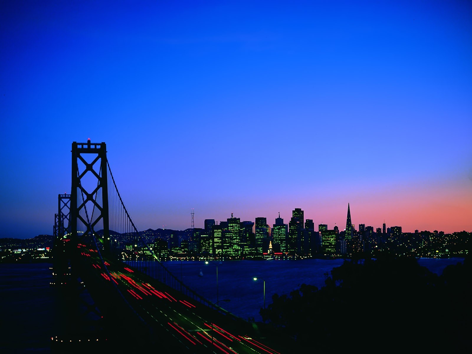 night bridge light