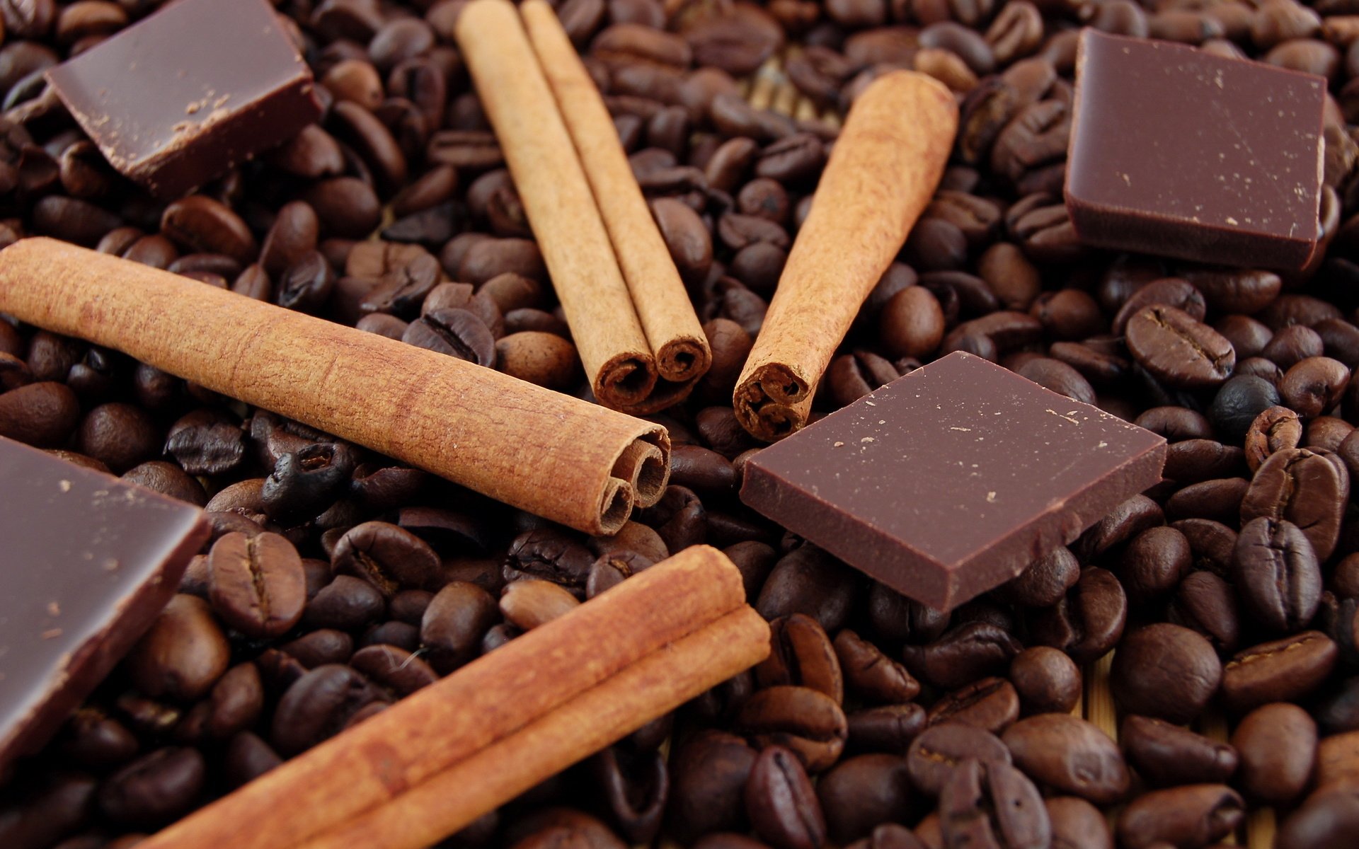 nacks sweets chocolate coffee cinnamon sticks grain delicious spice