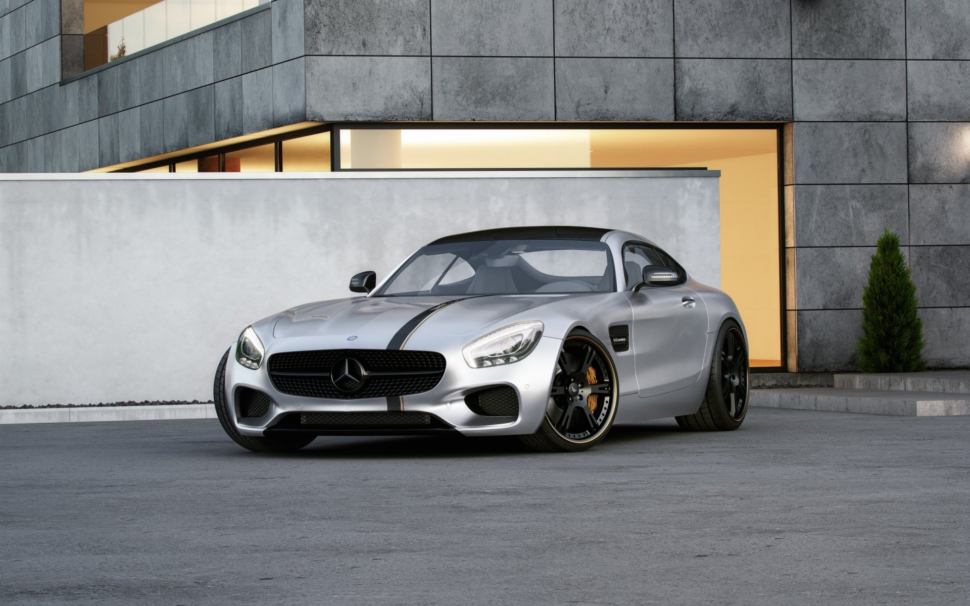 mercedes-benz amg gt tuned wheelsandmore 600hp argento anteriore