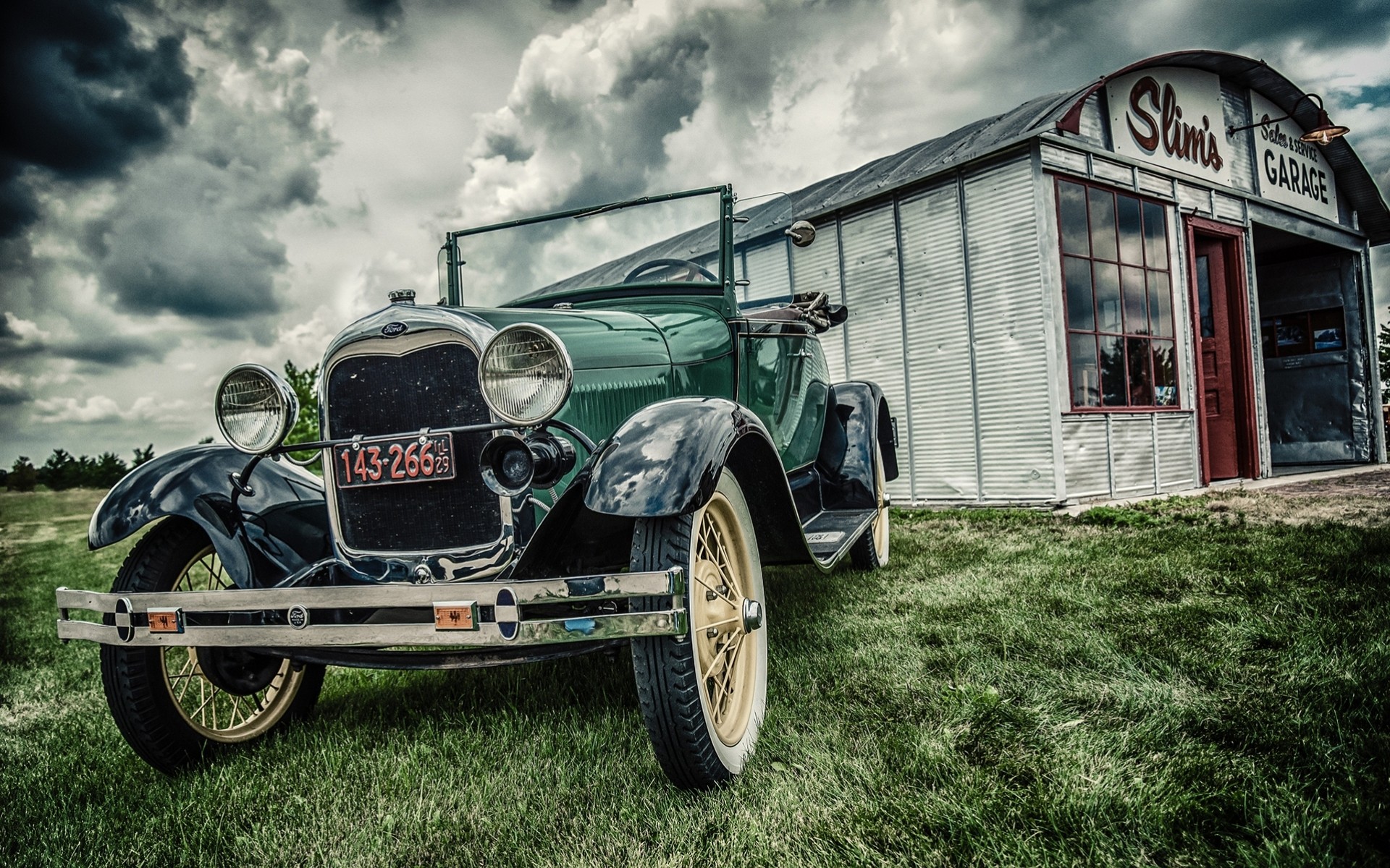 coche americano ford vintage