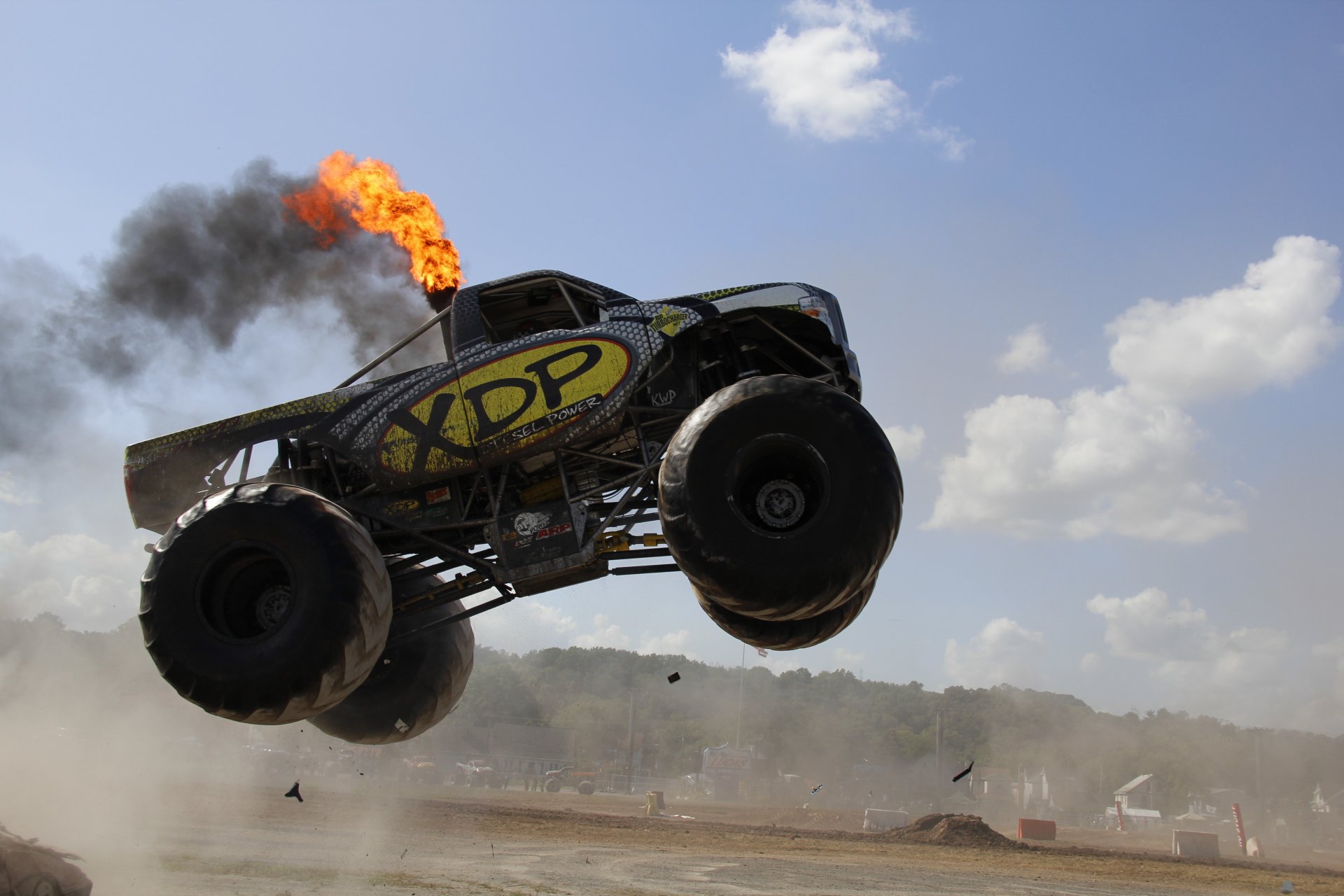 diesel monster truck jump