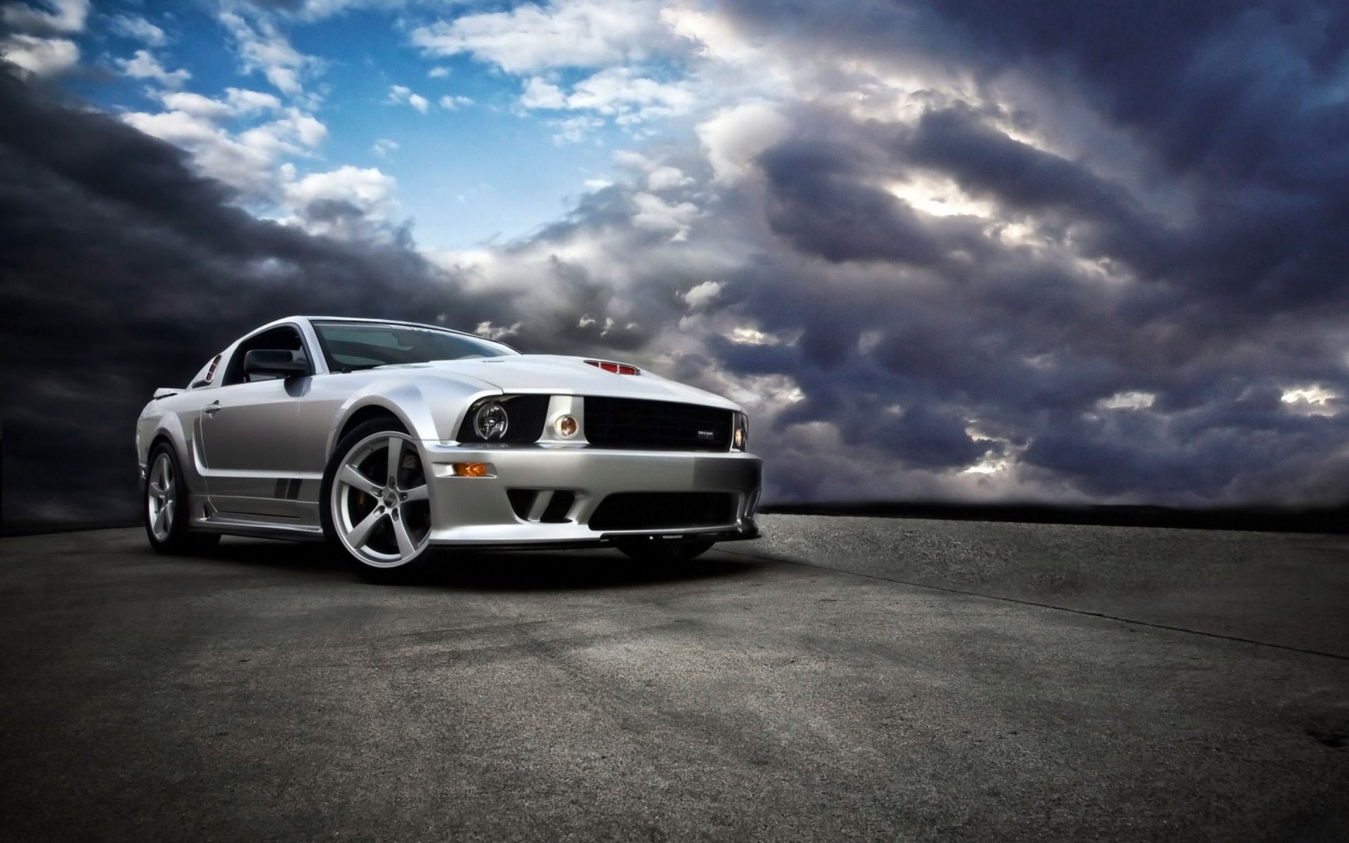 ford saleen mustang auto ordine veloce argento muscle car