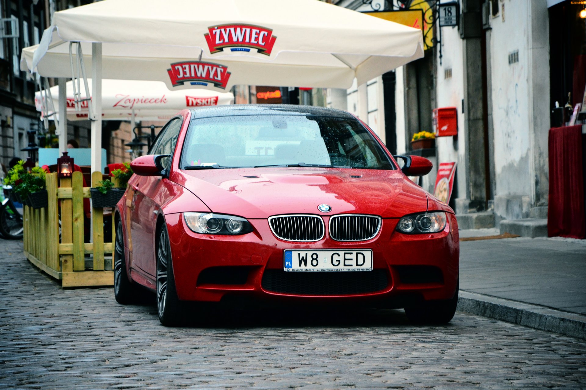 bmw m3 e92 polska red poland warsaw red number