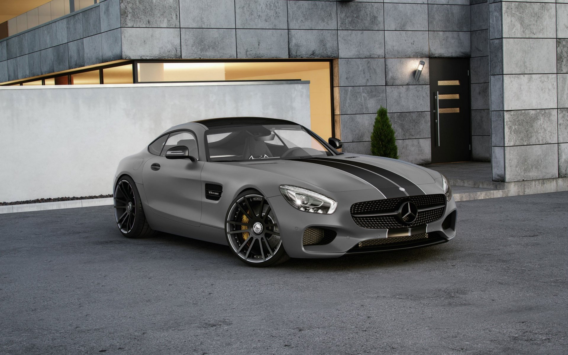 mercedes-benz amg gt tuned wheelsandmore 600hp grey front