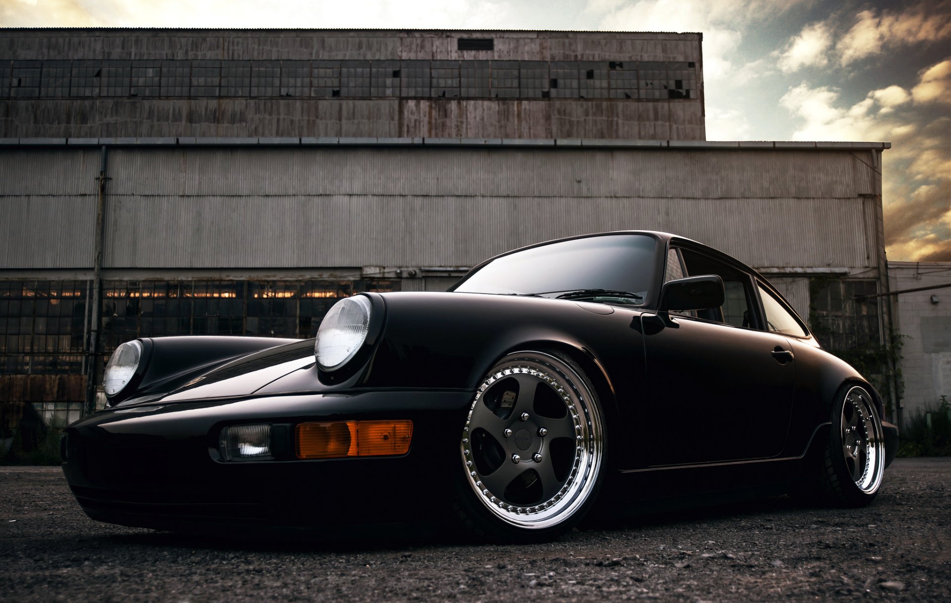 porsche 911 carrera 2 black front