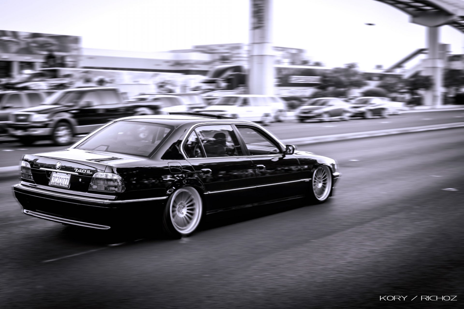 bmw e38 boomer negro bmw velocidad