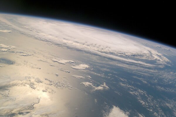 Image of the earth from a spaceship