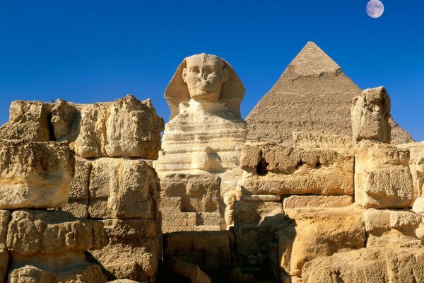 Egypt. The Sphinx. Pyramids. Sight