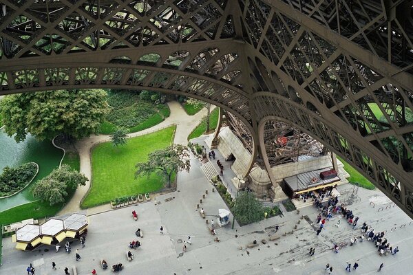 From the top of the Eiffel Tower, a view of the earth