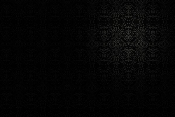 Minimalistic pattern on a black background