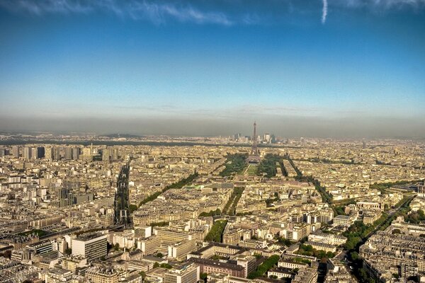 Draufsicht auf Paris