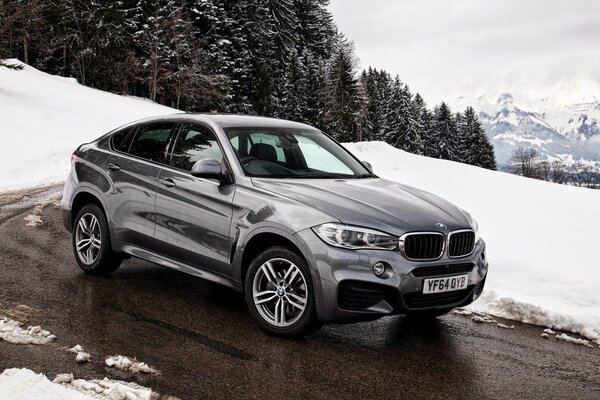 BMW x6 2015 année belle photo d hiver