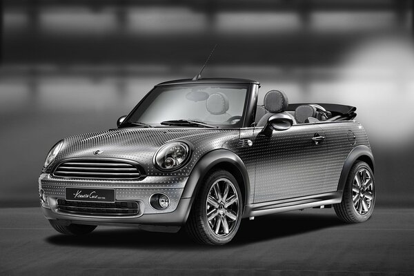 Auto mini cooper front silber