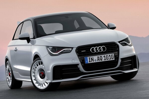 Weißes Auto audi a1