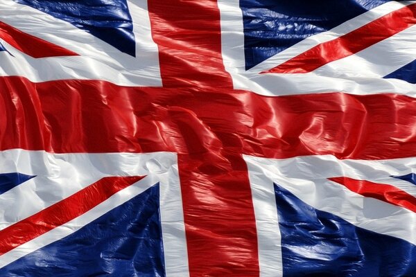 The dented flag of England and Great Britain