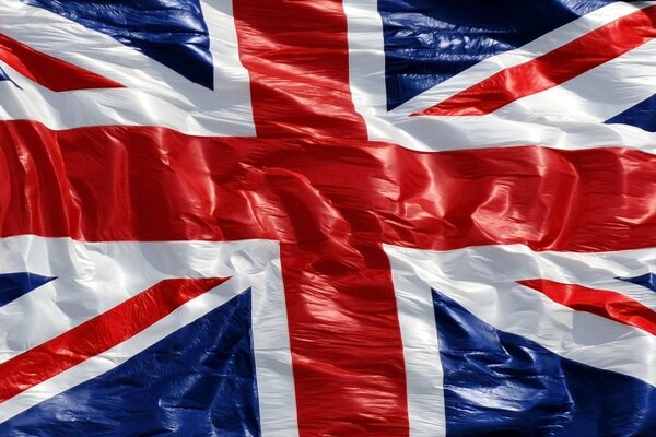 Помятый флаг англии и великобритании