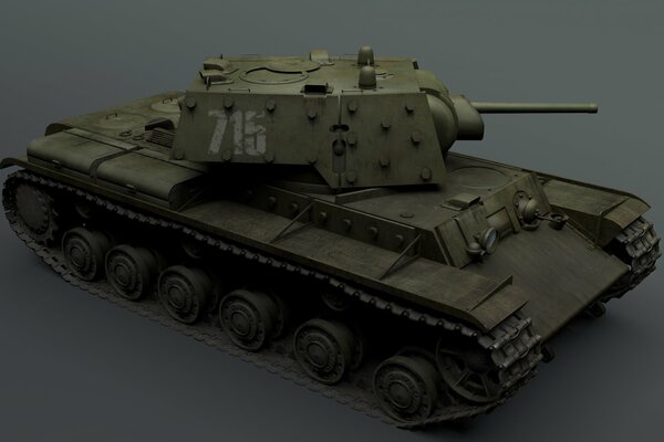 Wysokiej jakości model czołgu. Model 3D