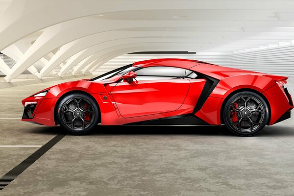 Lykan hypersport 2017 rojo, 750 caballos de fuerza