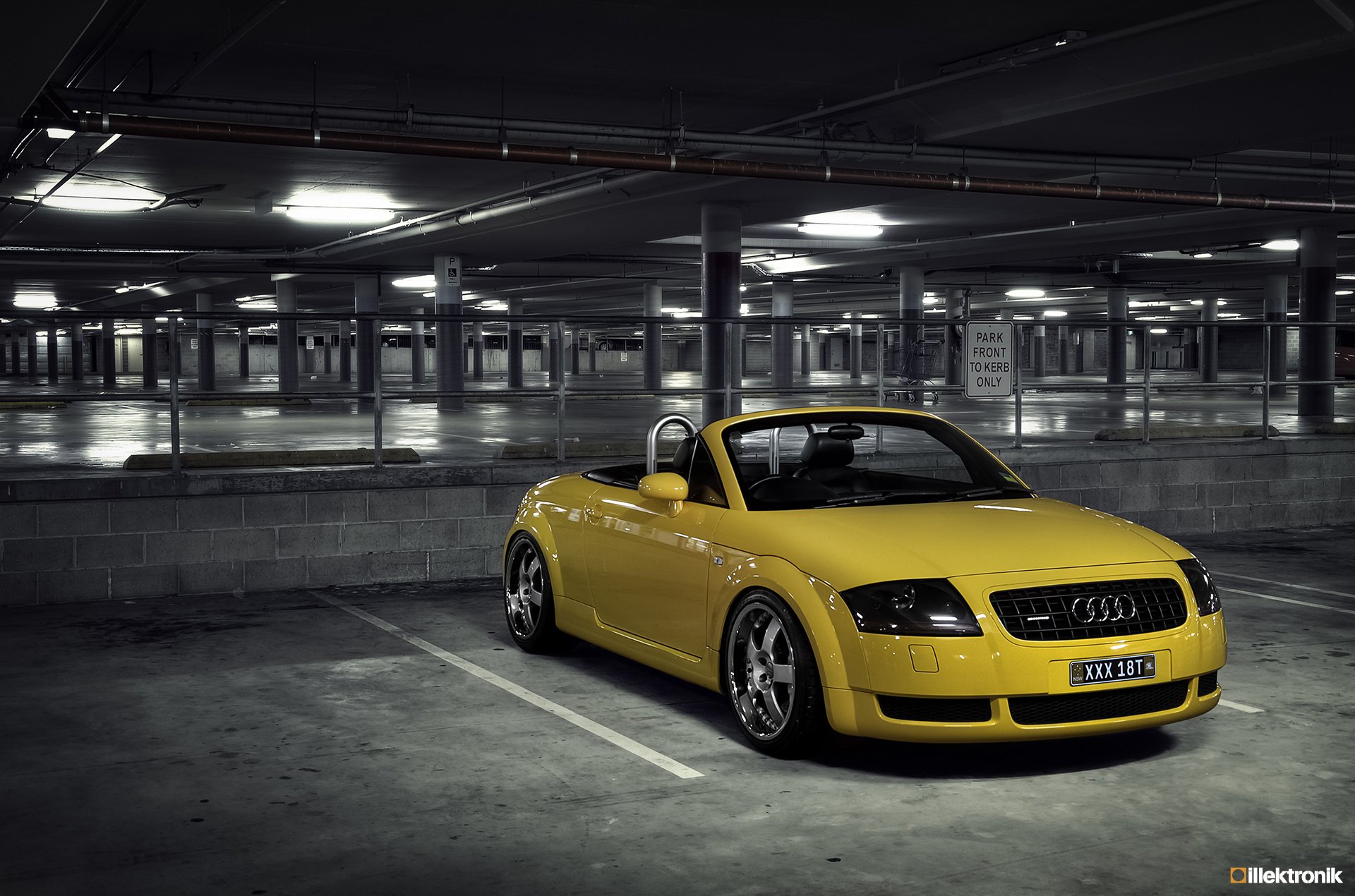 audi tt mk1 audi tt coupé coche deportivo amarillo roadster convertible auto amarillo hangar espejos auto audi automóviles vehículos vehículos