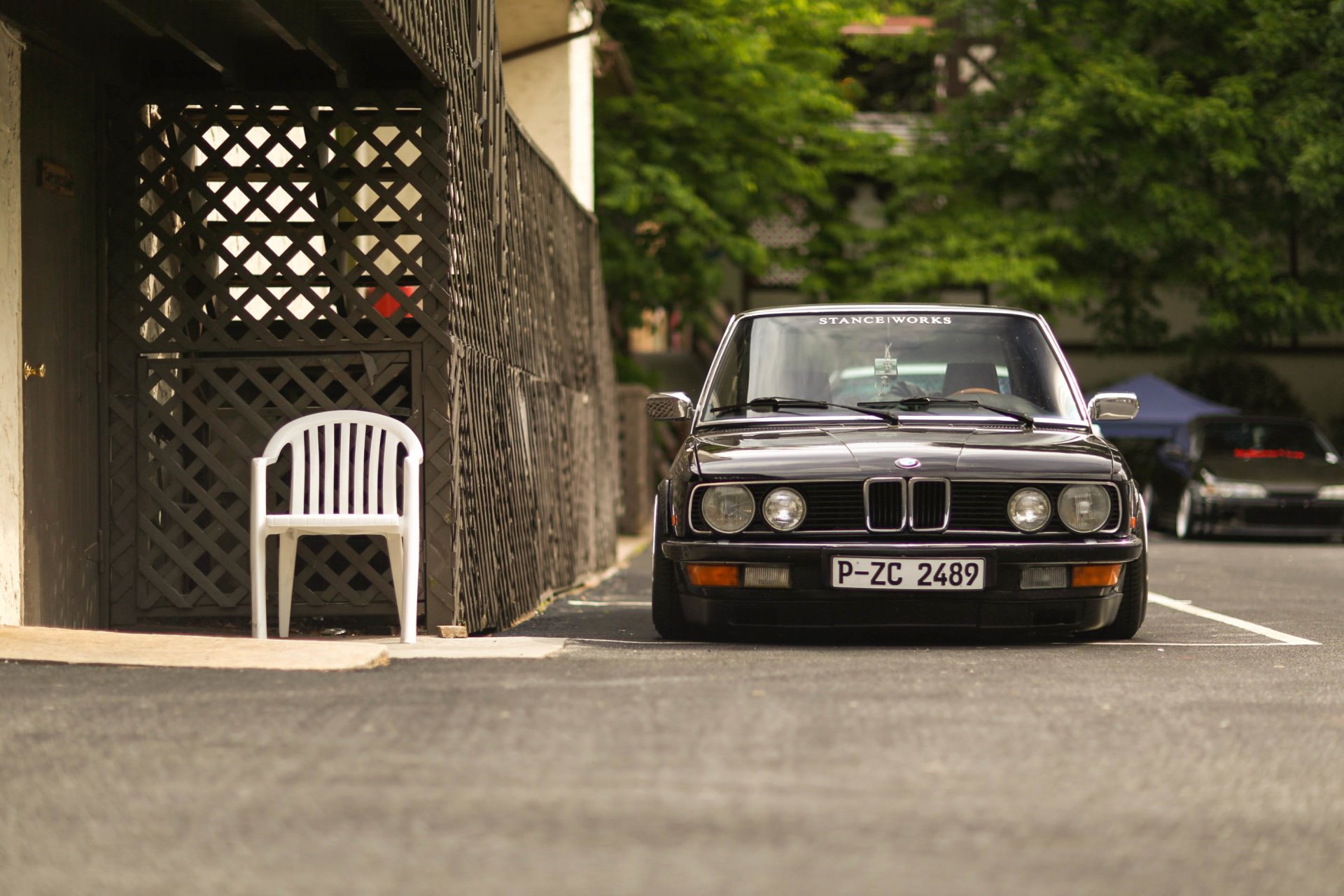 bmw e28 stance black