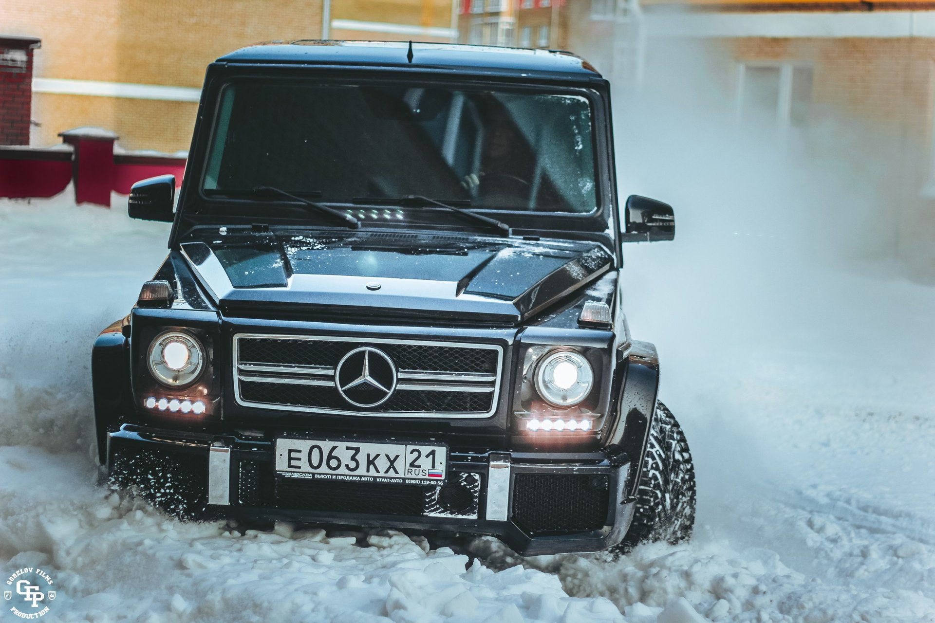 горелов фильмы производство фотографии фотограф mercedes-benz снег зима перед