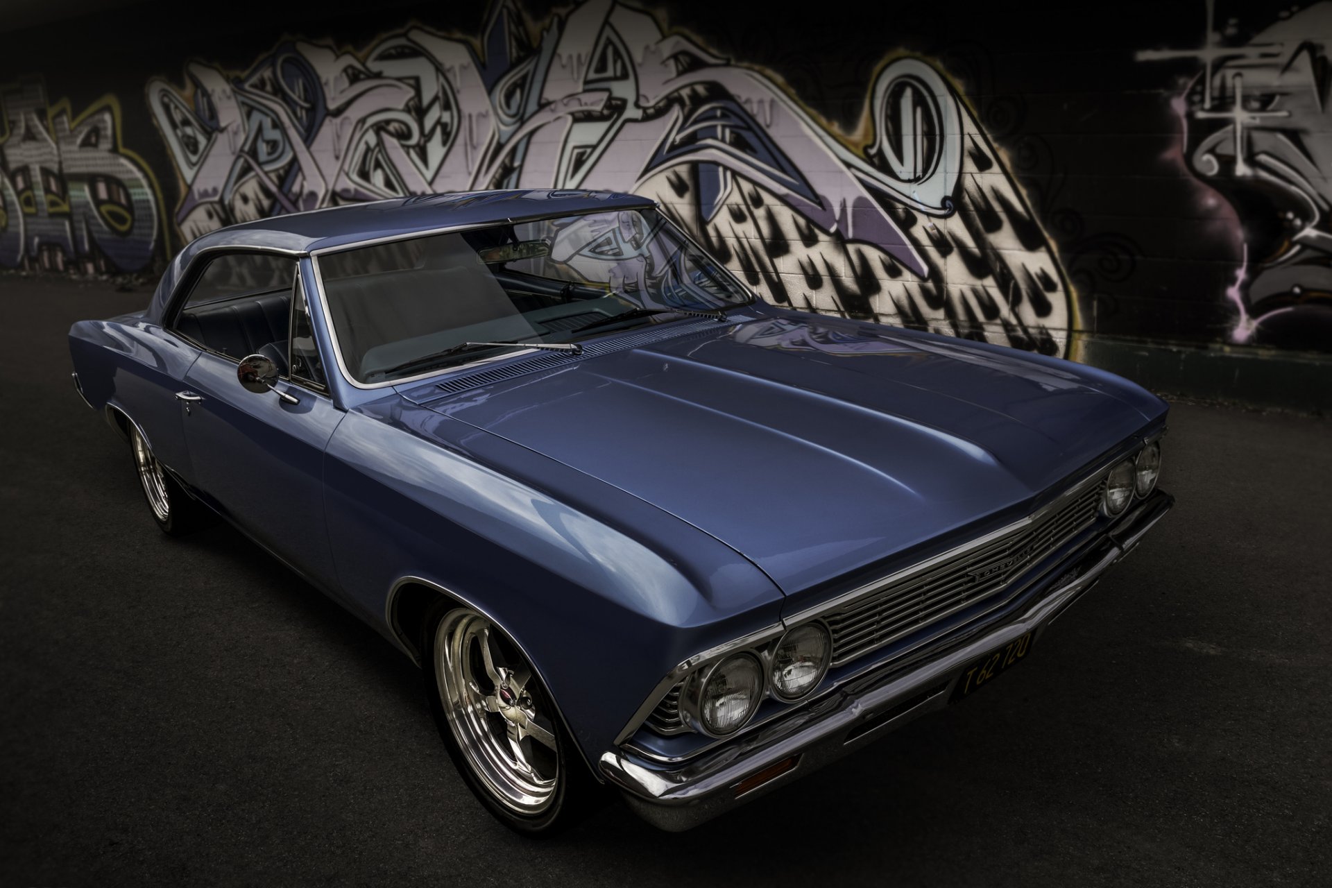 chevrolet chevelle 1966 classic retro front