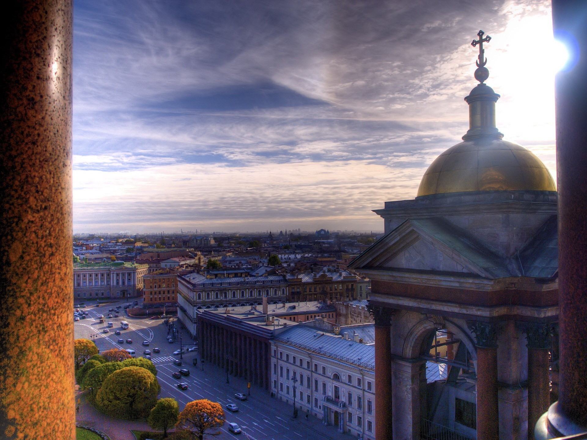 san pietroburgo pietro colonne cattedrale di sant isacco strada