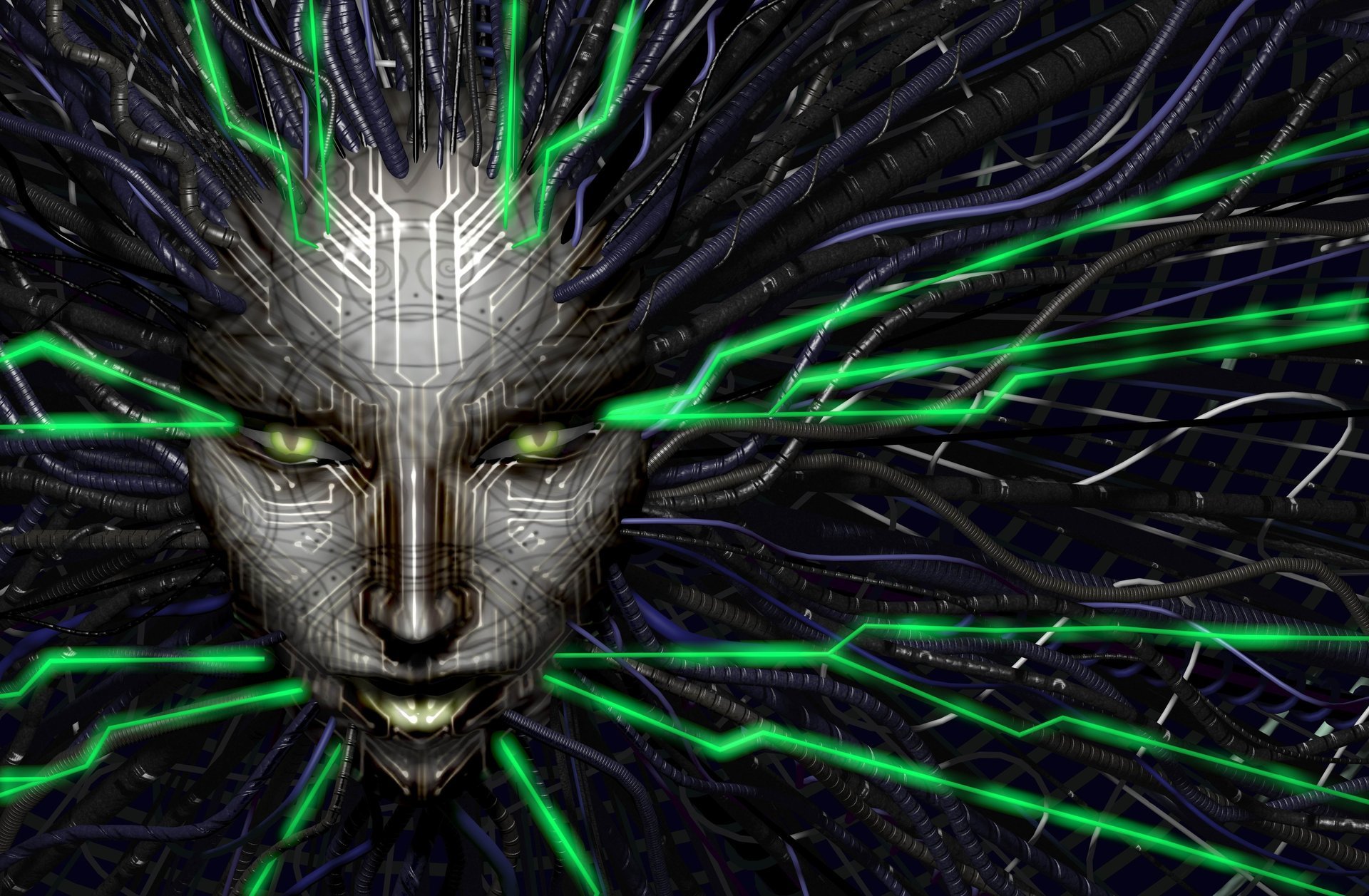 ystem shock 2 shodan ai mente macchina disegni anime faccia-a