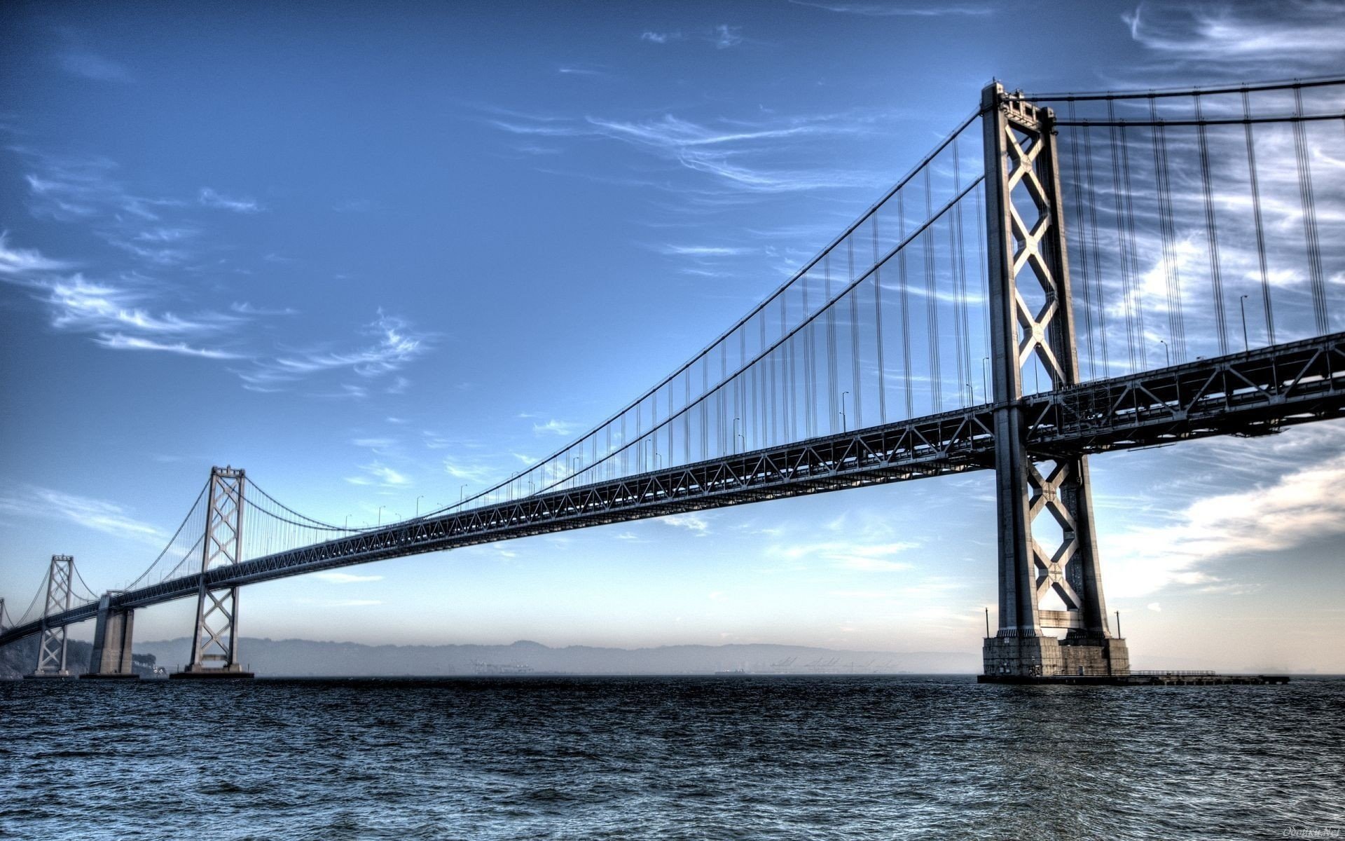 san francisco ciudad puente cielo mar foto agua nubes puentes