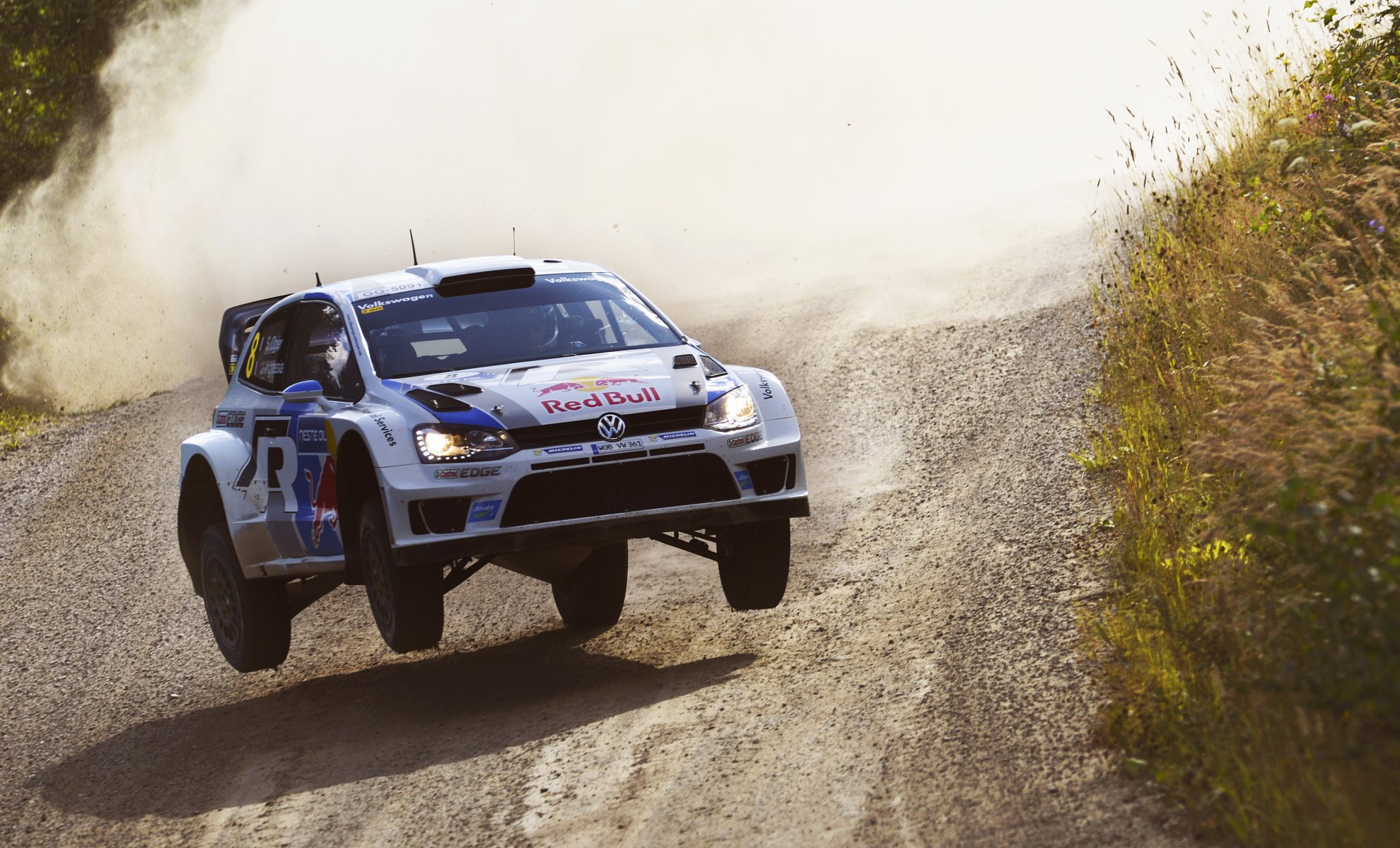 volkswagen polo wrc rally auto velocidad en el aire rally